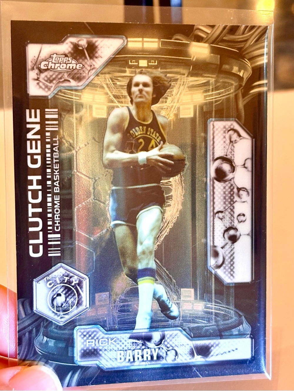 Rick Barry Topps Chrome Update Series Clutch Gene Golden State Warriors Card